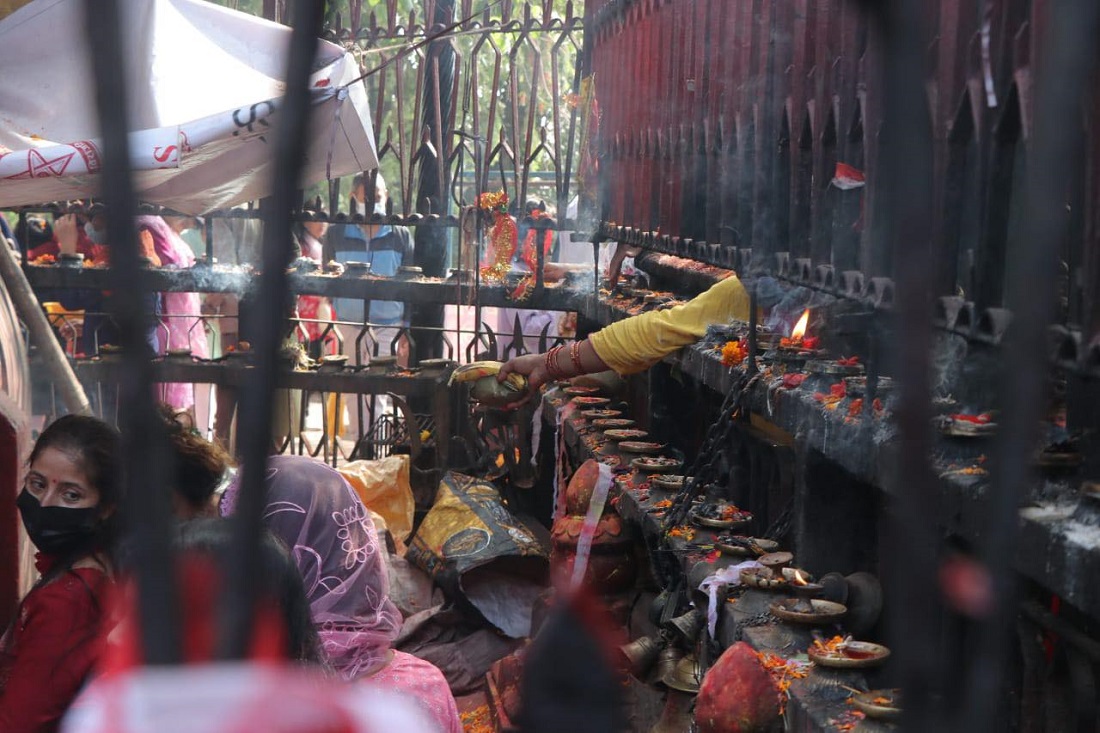 महागौरी देवीको पूजा आराधना गरिँदै